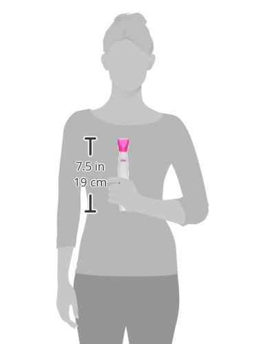 Clio PALMPERFECT Pro Series Bikini Trimmer for Women - Includes Foil Shaver and Exfoliating Brush Head - Cordless Hair Removal Electric Razor