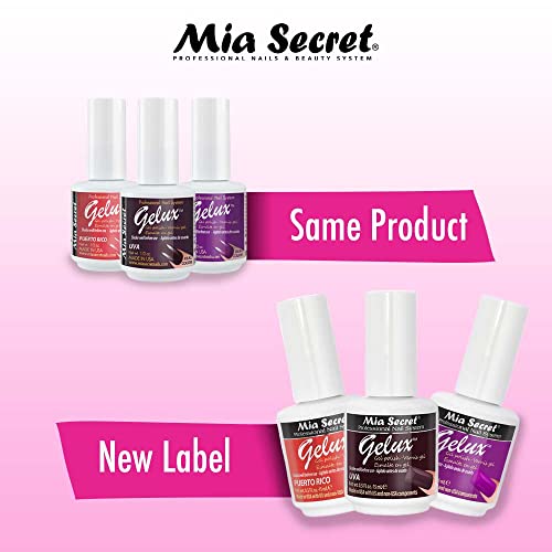 Mia Secret Gelux Soak-off gel nail polish color Piel Canela - Gel polish cured with nail lamp - Esmaltes para uñas en gel de larga duración para lampara uv