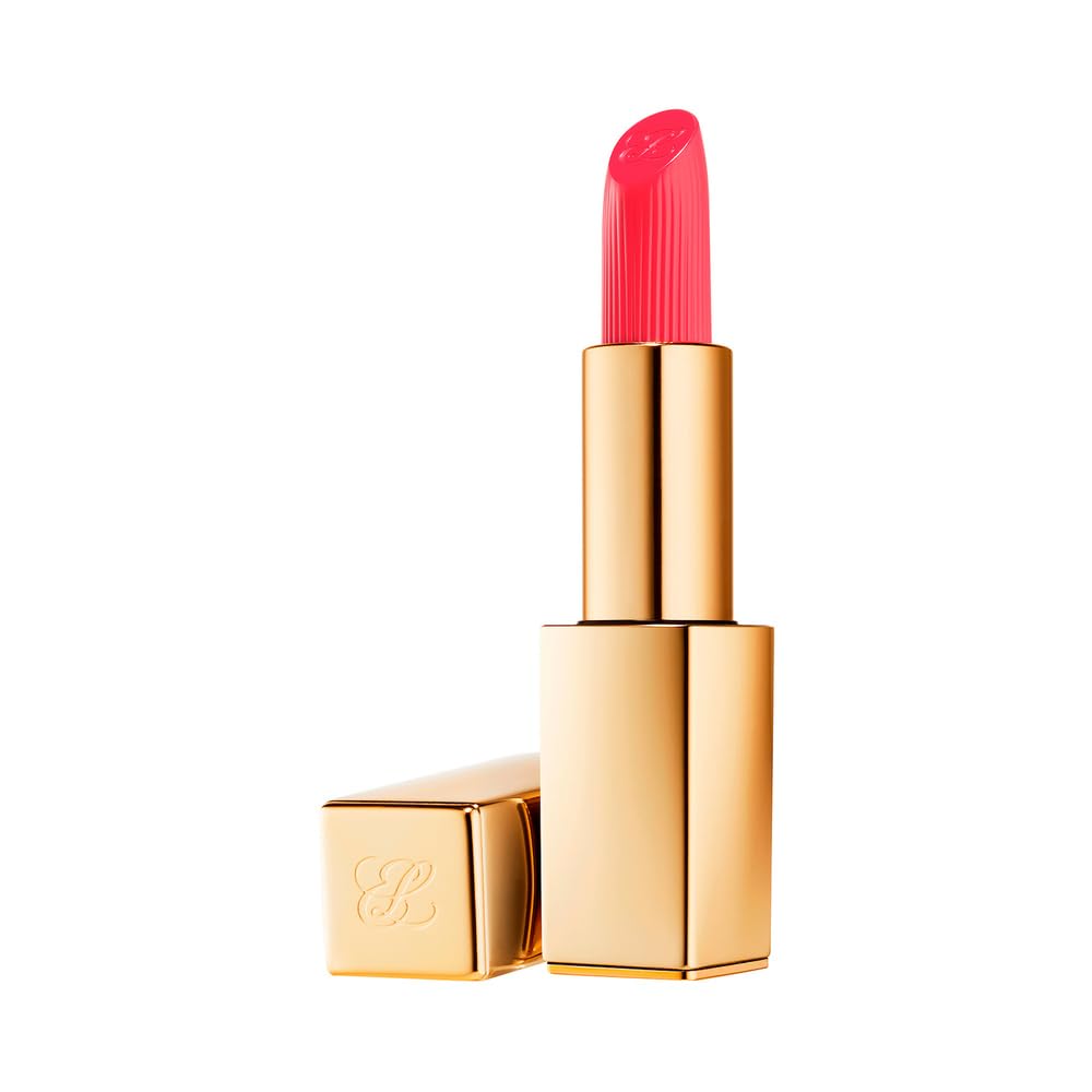 Estée Lauder Pure Color Long-Lasting Cream Lipstick with Cream Finish | Plumping & Nourishing, 320 Defiant Coral