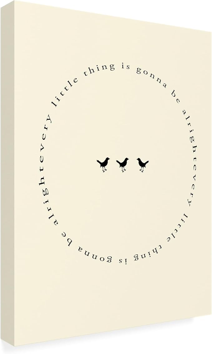 Trademark Fine Art Canvas Wall Art - Alicia Longley 'Happy Mindfulness IV' Wall Art for Living Room, Bedroom, or Office Décor
