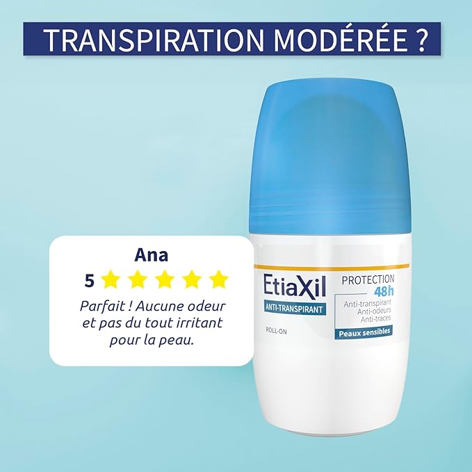 Etiaxil Anti-Perspirant Deodorant 48H Roll-on 2 x 50ml by Etiaxil