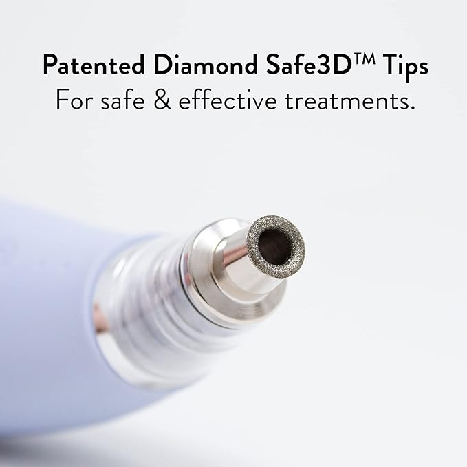 Microderm GLO MINI Premium Diamond Microdermabrasion Tips by Microderm GLO - Medical Grade Stainless Steel Accessories, Patented Safe3D Technology, Safe for All Skin Types. (Fine/Precision)