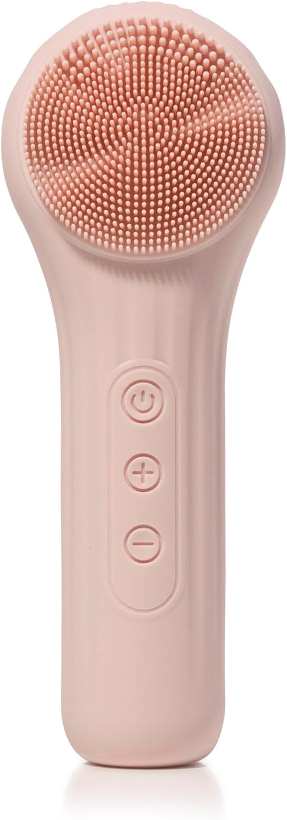 Pulsating Facial Cleansing Brush. Silicone Face Brush | Removes Dirt, Oil & Makeup | Combines Gentle Exfoliation & Deep Cleansing for Radiant Glow | Waterproof & Rechargeable (Pink)