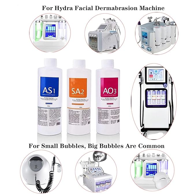 AS1 SA2 AO3 Aqua Peeling Solution Top Salon Skin Scrub Hydra Special Small Bubble (40fl oz)