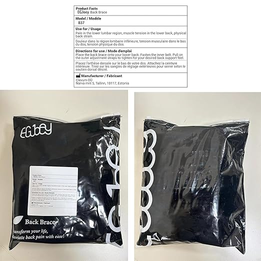 Back Brace for Lower Back Pain Relief - Back Support Belt for Women & Men, Lower Back Brace for Herniated Disc, Sciatica. Removable Stays for Lower Back Support with 2 Different Hardness Sets