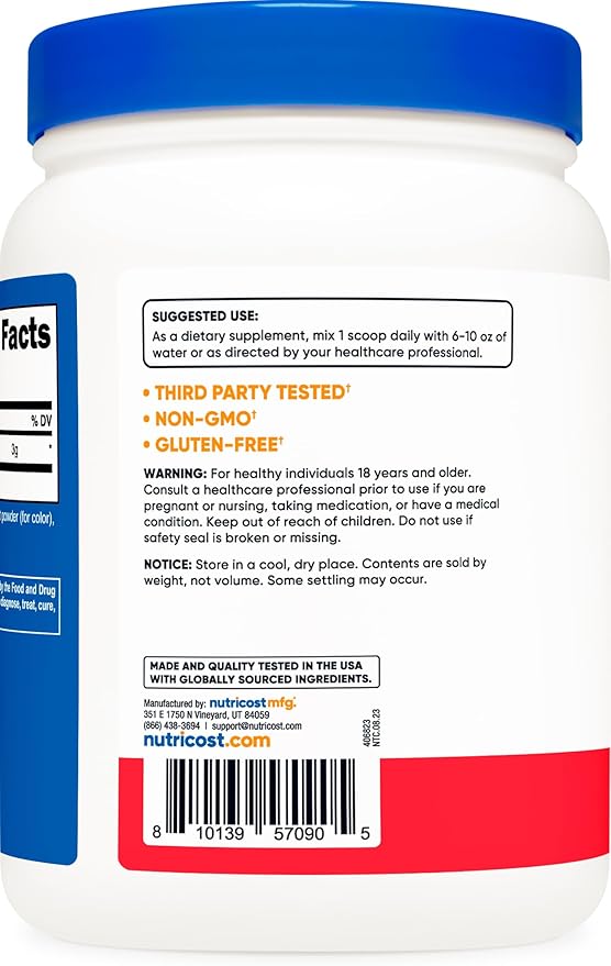Nutricost L-Citrulline Malate 2:1 (600g) Fruit Punch - Workout Support, Muscle Performance, Nitric Oxide Booster - Fitness Supplement Powder, 75 Servings