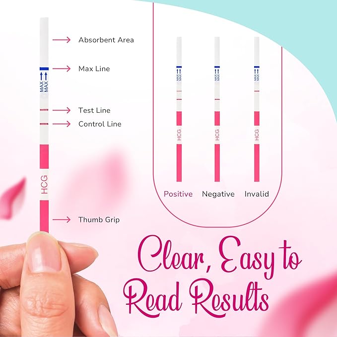 Clinical Guard 14 Ovulation Test Strips and 5 Pregnancy Test Strips Combo Rapid HCG Test Fertility Ovulation Predictor Kit (19 Count)