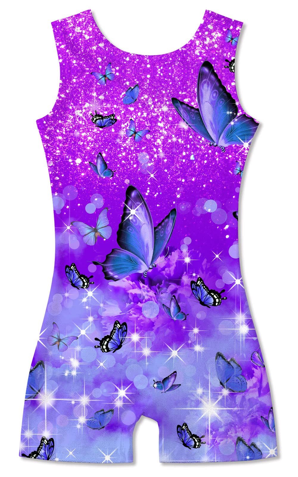 TUONROAD Gymnastics Leotards for Girls Pink Butterflies Colorful Leopard 5t Size 5-6 Years Old Dance Clothing