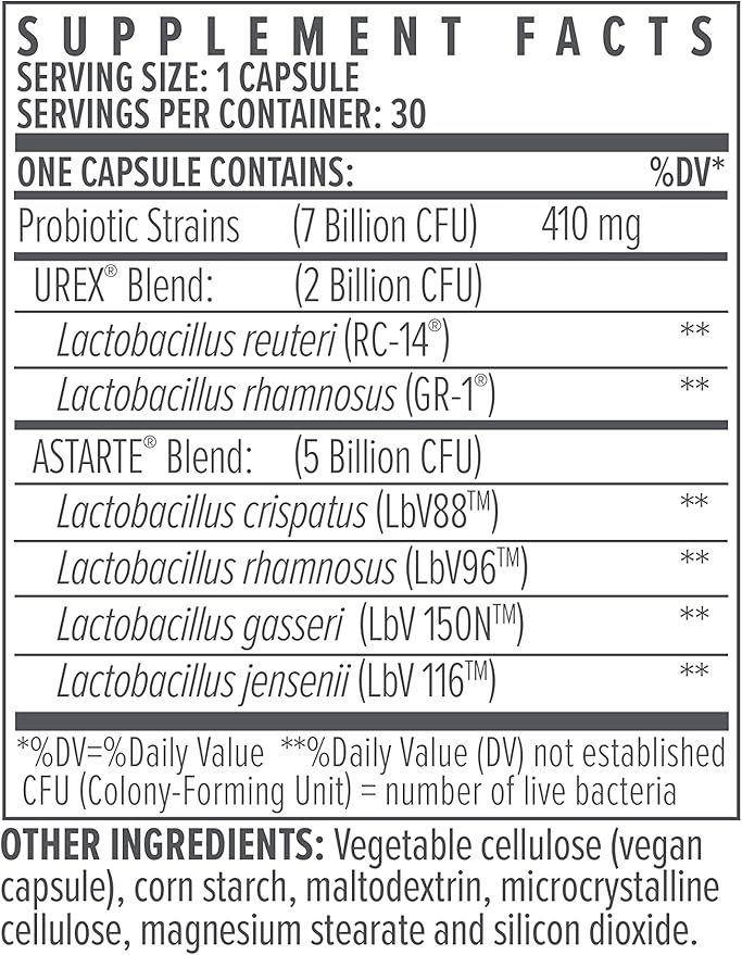 Biote Nutraceuticals - vH Balance - Vaginal Health + Microbiome Support (30 Capsules)