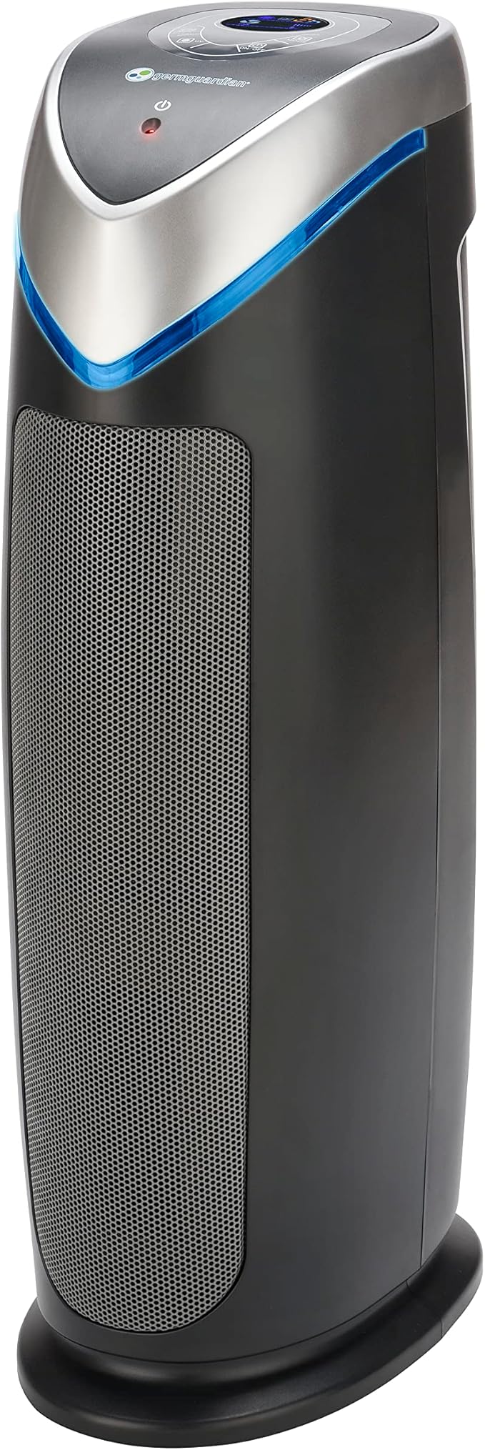 GermGuardian Air Purifier with HEPA Filter, 5-Speeds, Timer, Removes 99.97% of Pollutants, Covers Large Room up to 743 Sq. Foot Room in 1 Hr, UV-C Light Helps Reduce Germs, 22", Gray, AC4870