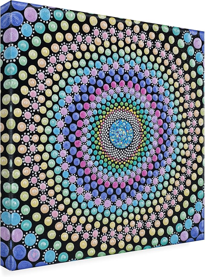 Trademark Fine Art Canvas Wall Art - Amy Diener 'Candy Swirl' Wall Art for Living Room, Bedroom, or Office Décor