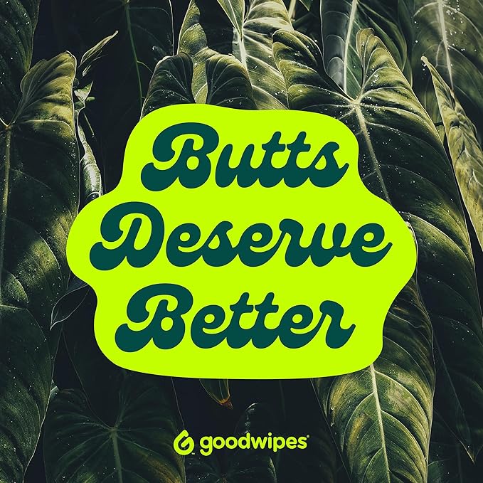 goodwipes Flushable Butt Wipes - Extra Large Adult Wet Wipes For Women & Men - Bathroom Essentials - Sewer & Septic Safe - Bathroom Essentials - Shea Coco, 153 Count (3 Packs + 3 Individually Wrapped)