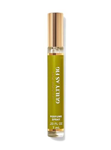 Bath and Body Mini Perfume Spray Travel size for Womens (.23 Fl OZ / 7 ml, Guilty as Fig)