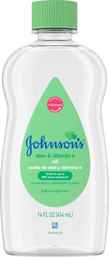 Johnson's Baby Johnson & Johnson Baby Oil, Aloe Vera & Vitamin E, Multicolor, 14 Fl Oz