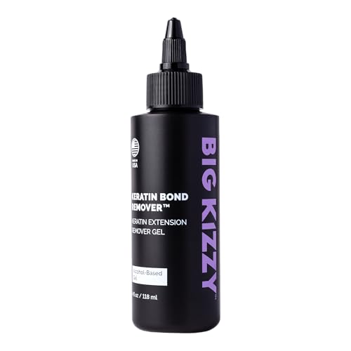 Big Kizzy Keratin Bond Remover - Gel Remover for Keratin Extensions - Gentle, Damage free Removal - 4oz
