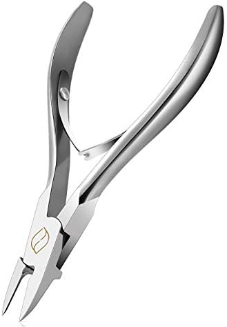 FERYES Toenail Clippers Straight Blade for Thick Toenails, Nail Clippers for Thick and Ingrown Nails - High Temperature Forging Stainless Steel Toe Nail Tools