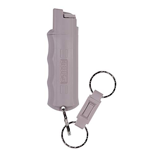 SABRE Pepper Spray, Quick Release Keychain for Easy Carry and Fast Access, Finger Grip for More Accurate and Faster Aim, Maximum Police Strength OC Spray, 0.54 oz, Secure and Easy to Use Safety