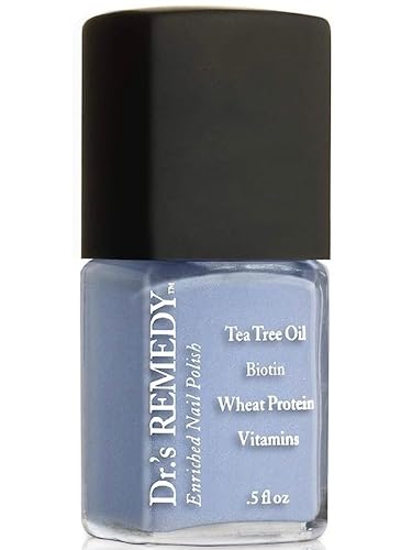 Dr’s Remedy Enriched Nail Polish: Non Toxic, All Natural, and Organic - Doctor Formulated: Strengthens, Restores, Heals, and Protects '24-Free' - PERCEPTIVE Periwinkle