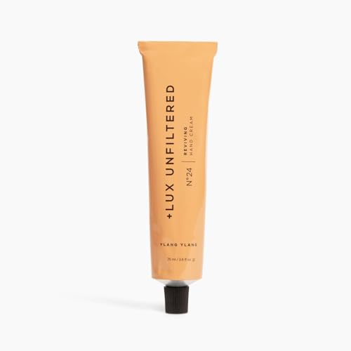 '+ Lux Unfiltered N°24 Reviving Anti Aging Hand Cream for Women & Men – Moisturizing Hand Cream for Dry Cracked Hands – Lightweight & Fast-Absorbing - Vegan & Cruelty Free - Ylang Ylang