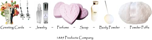 Nantucket Scent Dusting Powder Gift Set - 8 oz Jar Talc-Free Silk Powder - Fleece Body Puff