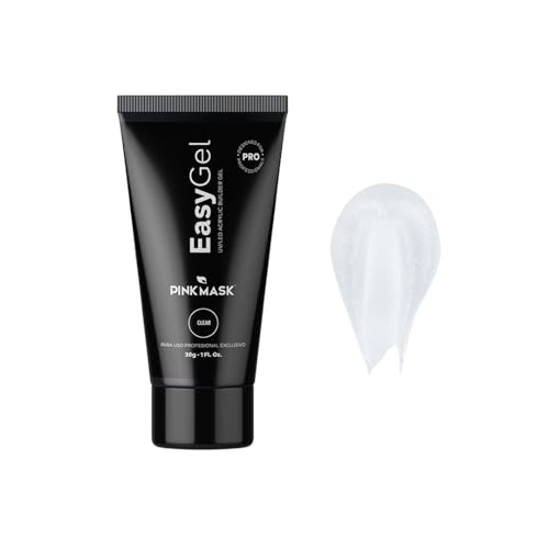 Easy Gel 1oz 30g-Clear, Professional Builder Enhancement Gel-Quick Nail Extension for Beginner DIY, Nail Strengthener-Long Lasting-Salon Quality-Thickening Solution