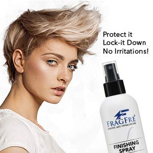 Hair Finishing Spray Firm Hold 8 oz - Hair Spray for Sensitive Skin - Fragrance Free Hypoallergenic Parabens Free - Holds and Protects Your Styles without Irritations -Vegan No Gluten (1 Pack)