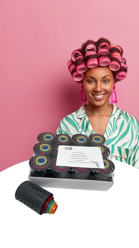 Hair Curler Roller Set/Set of 96 Stackable Rollers / 8 Size Rollers From Extra Small to Extra Large / 12 Rollers per Size - Hairdressing Curlers for Women - Curling Styling Tool