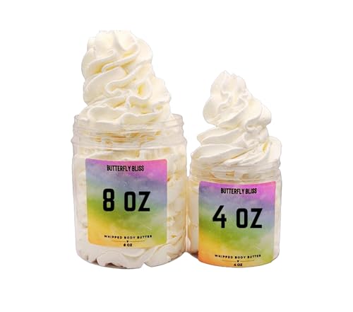 Black Raspberry & Vanilla Whipped Body Butter, natural lotion, organic, 8oz jar, made with shea butter, mango butter, coconut oil, almond oil