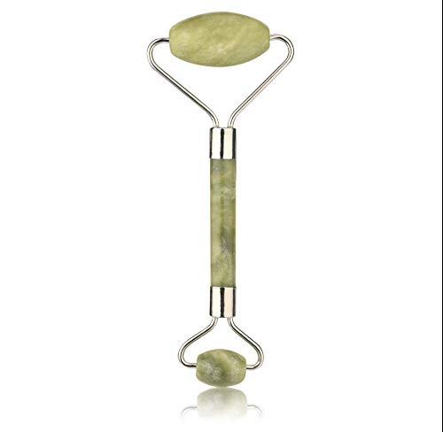 Jade Roller & Gua Sha Scraping Massage Tool By Diona Venus - Natural Jade Stone Set Anti-aging 100% Beauty Roller For Revitalizing & Reawakening Skin