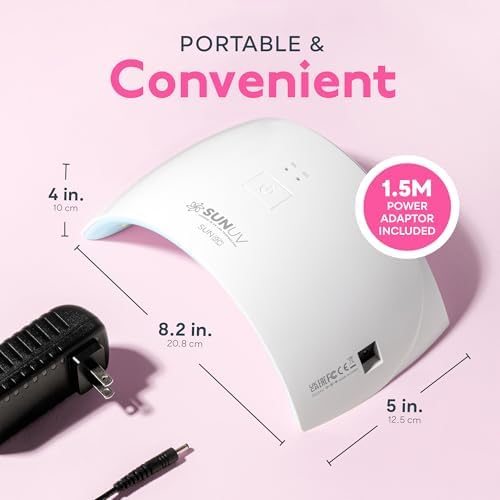 SUNUV UV LED Nail Lamp, Nail Dryer for Gel Polish UV Light for Gel Nails with Sensor 2 Timer SUN9C Blue Gift for Women Girl