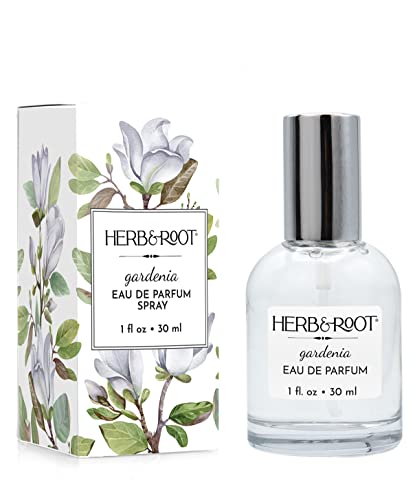 Gardenia Eau de Perfume Spray: Fresh Floral Womens Fragrance | Long-Lasting Clean Vegan Perfume for Women | Cruelty-Free Body Spray | Soft White Gardenia & Notes