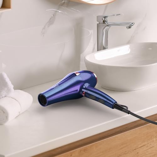 CONFU Hair Dryer, Professional Ionic Salon Blow Dryer with Diffuser for Women and Men, 5X Fast Drying, Powerful and Quiet Hair Blow Dryer for Fast & Easy Styling (1875 Watts)