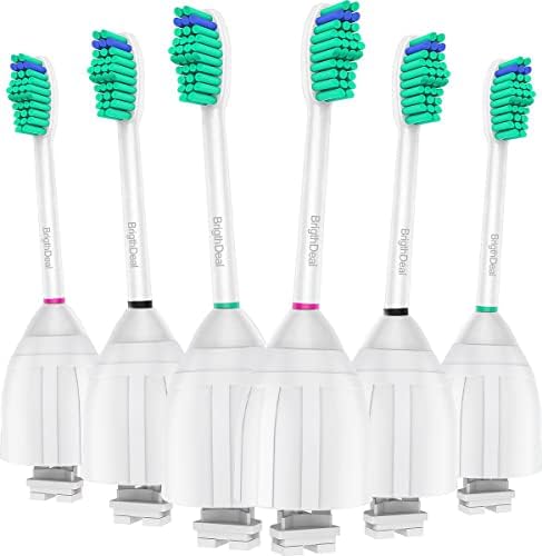 Replacement Brush Heads Compatible with Philips Sonicare Toothbrush Essence Xtreme Elite and Advance HX7022/66, 6-Pack