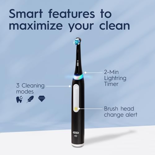 Oral-B iO3 Electric Toothbrush (1) with (1) Ultimate Clean Brush Head and (1) Charger, Black