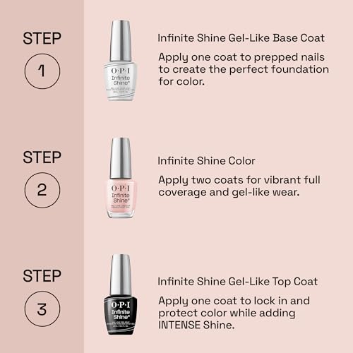 OPI Infinite Shine Long Wear Nail Polish | Opaque Metallic Gel Like Nail Polish | Metallic Mega Mix Collection