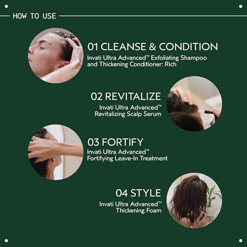 Aveda Invati Ultra Advanced Thickening Conditioner Rich | Step 2 of 4 | Reduces Hair Loss by 77% | for Medium to Thick Thinning Hair Types | Normal to Oily Scalp | 96% Naturally Derived*