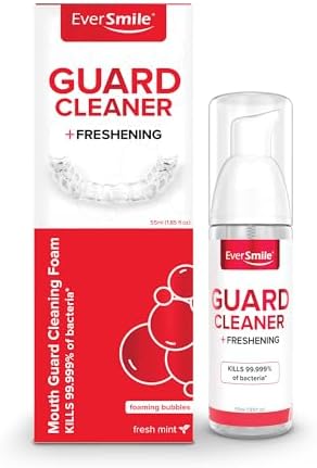 EverSmile Mouth Guard Cleaning Foam – Fresh Mint, 55ml (1 Pack) – for Mouth, Night, Football, Boxing, Sleep, Snoring, Grinding & All Types of Guards – Fights Bad Breath