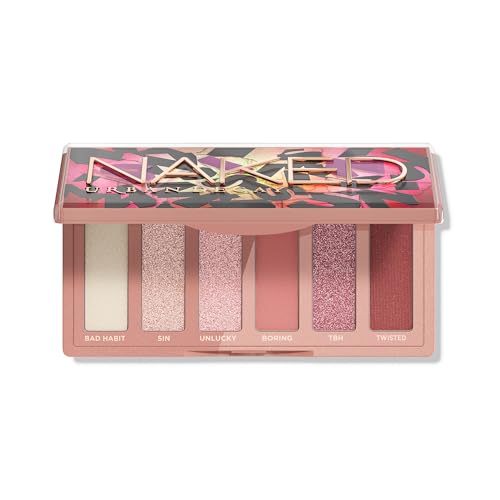 Urban Decay Naked Mini Eyeshadow Palette, 6 Multi-use Shades, Ultra-Blendable, Long-lasting Wear, Crease-free, Matte Shimmer or Metallic Colors, Travel Mini Palette