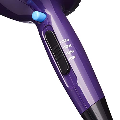 RED by Kiss Titanium 2300 Detangler Dryer 4X Faster Straightening 3 Bonus Titanium Detangler Pik Included (Hair Dryer)