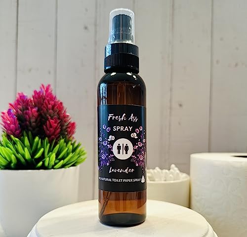 Toilet Paper Spray for Wiping -Natural Lavender 4 oz - After You Go Spray- Natural Ingredients