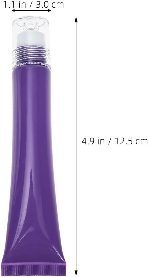 NOLITOY 4pcs Travel Refillable Squeeze Tubes, 20g Capacity Fillable Bottle with Essential Oil Roller Ball for Eyecream Facial Lotion