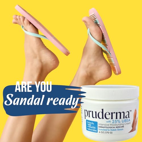 Urea 25% Healing Cream 6 oz - Moisturizes and Rehydrates Hands, Feet and Knees to a Healthy Appearance - Soothes and Softens Thick, Cracked, Rough Dead Callused and Dry Skin.