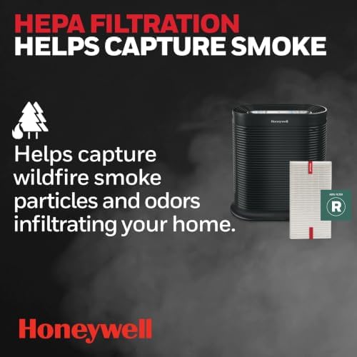 Honeywell AllergenPlus HEPA Air Purifier, Airborne Allergen Reducer for Extra Large Rooms, Reduces Allergens, Smoke, Wildfire Smoke, Pollen, Pet Dander and More, White, HPA304