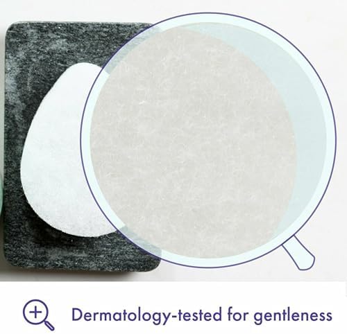 Buf-Puf Facial Sponge, Dermatologist Developed, Removes Deep Down Dirt & Makeup That Causes Breakouts and Blackheads, Reusable, Exfoliating, White, 10 Count