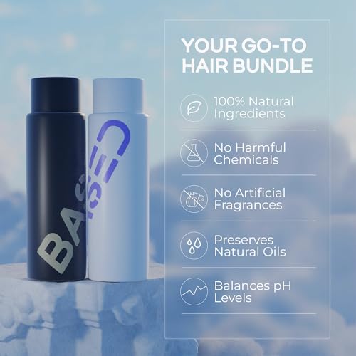 Shampoo, Conditioner & Leave-In Conditioner Deluxe Bundle with Peppermint, Coconut & Avocado Oil, Deluxe Hair Bundle for Men, Two 12 fl oz & One 6.8 fl oz Bottles (Pack of 3)