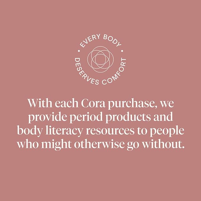 Cora Period Regular Liners | 100% Organic Cotton Topsheet | Ultra Thin, Quick Absorbency | Hypoallergenic | Dermatologically Tested | Unscented, No Wings (42 Liners)
