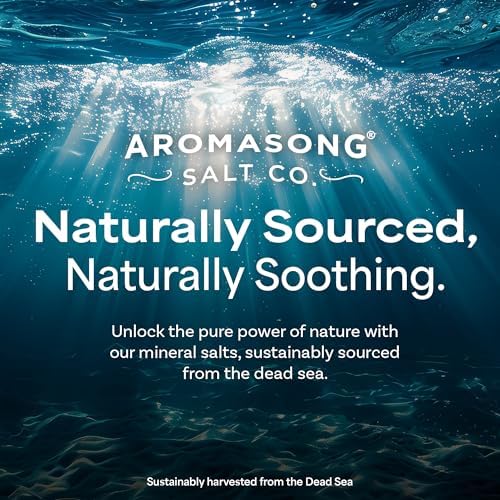 Aromasong RAW Magnesium Bath Flakes with 100% Natural Lavender, 3 LB Muscle Relaxing Organic Salts Mg Chloride, Mineral Soak. (Packaging May Vary)