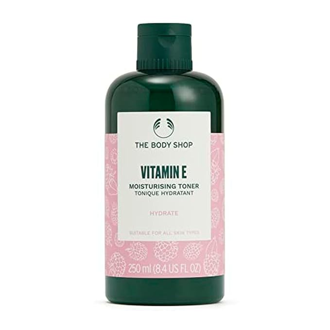 The Body Shop Vitamin E Moisturizing Toner - Hydration for All Skin Types - Vegan - 8.4 Fl Oz