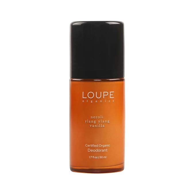 LOUPE | Upgraded Formula | Certified Organic Deodorant Roll-on | 100% Natural & Plant-Based, Unisex, Sensitive Skin | Scented with Organic Essential Oils | Neroli, Ylang Ylang, Vanilla