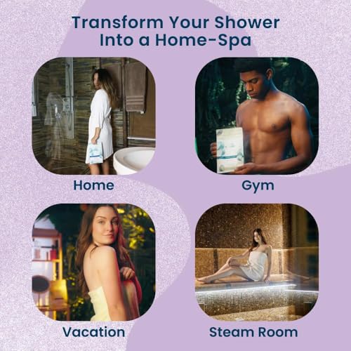 Body Restore Shower Steamers Aromatherapy 15 Pack - Birthday Gifts for Women, Men, Travel Essentials, Stress Relief, Relaxation, Self Care, Bath Bombs - Lavender
